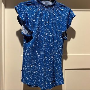 ☀️2/$22☀️ NWT Adrienne Vittadini High Neck Floral Top